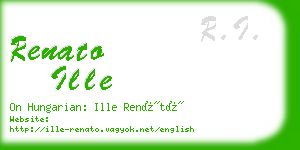 renato ille business card